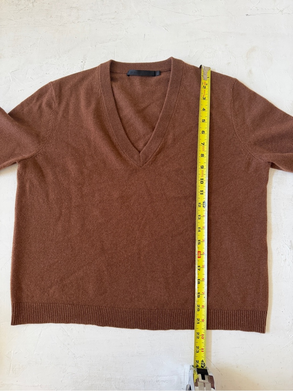 Jenni Kayne Flynn Brown Canyon Cashmere V-Neck Size S - Picture 12 of 12